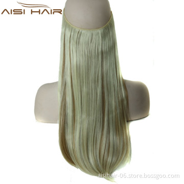 New Style Synthetic Hair Extension 100g Fish Tape Hair For White Women